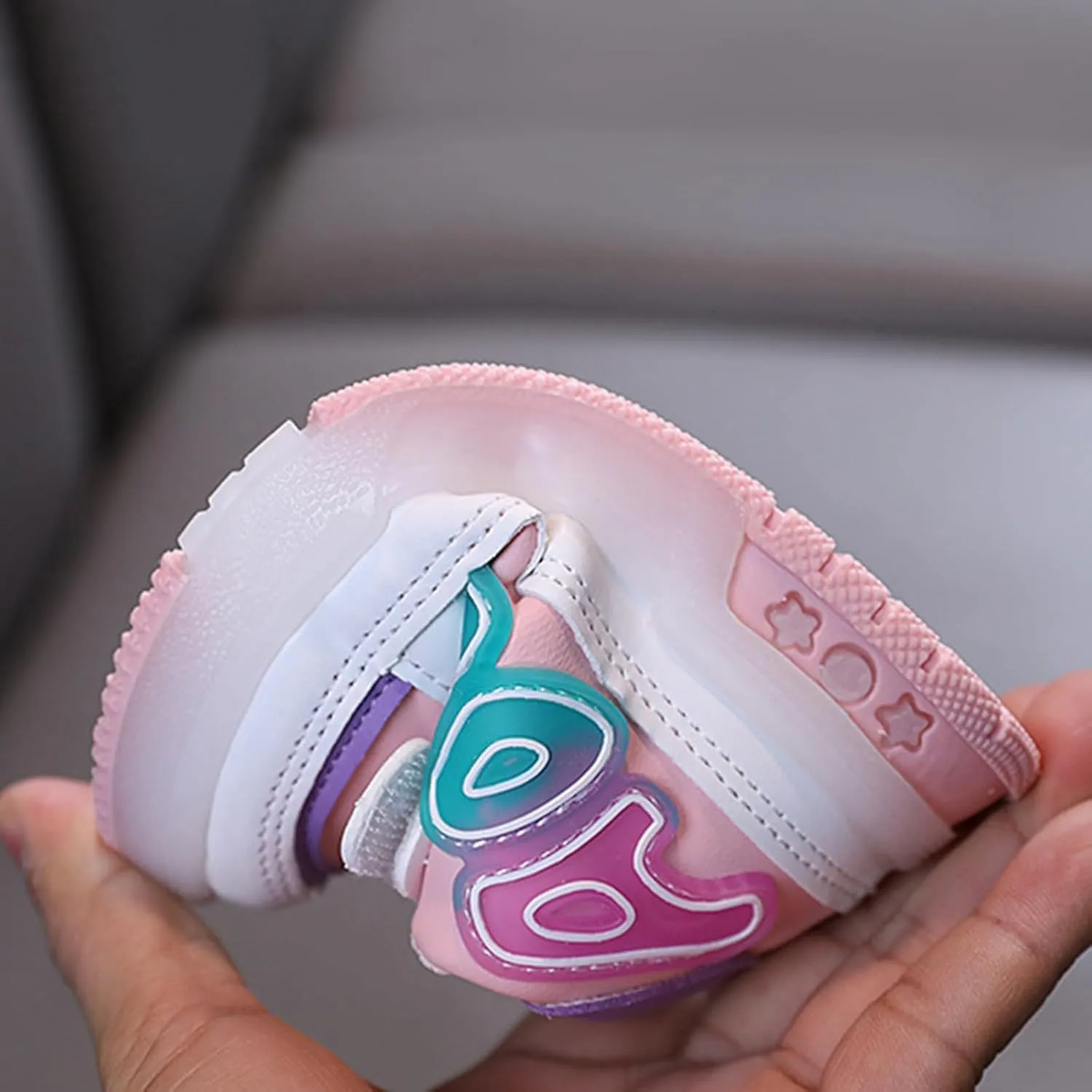 JINCAIHONG Toddlers Shoes Casual Lighting Up Sneakers Breathable Sports Shoes Lightweight for Infant