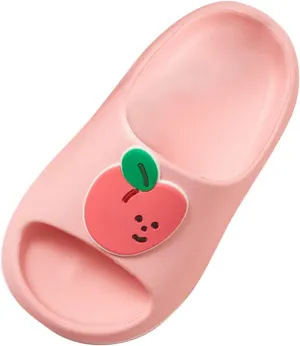 Kid Boy Girl Bath Slippers Children Fruit Flat Soft Sole Comfortable Summer Home Wear Shoes Cute Cartoon Slippers Kids