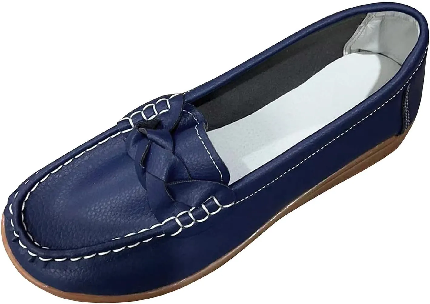 Ladies Fashion Multicolor Leather Shoes Soft Sole Flat Casual Shoes Cute Casual Shoes for Women