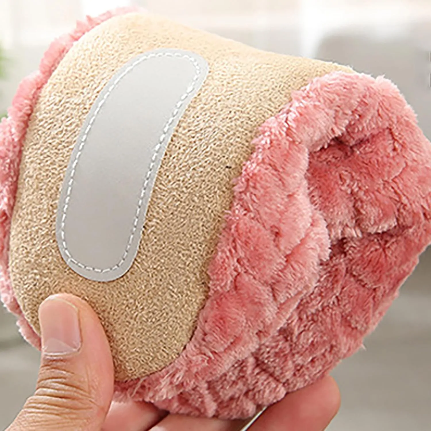 Ladies Shoes Fashion Flat Slippers Soft Sole Winter Warm Suede Bow Cotton Slippers Happy Slippers for Women Warm Thick Sole