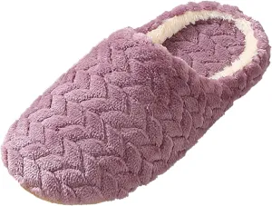 Ladies Shoes Fashion Flat Slippers Soft Sole Winter Warm Suede Bow Cotton Slippers Happy Slippers for Women Warm Thick Sole