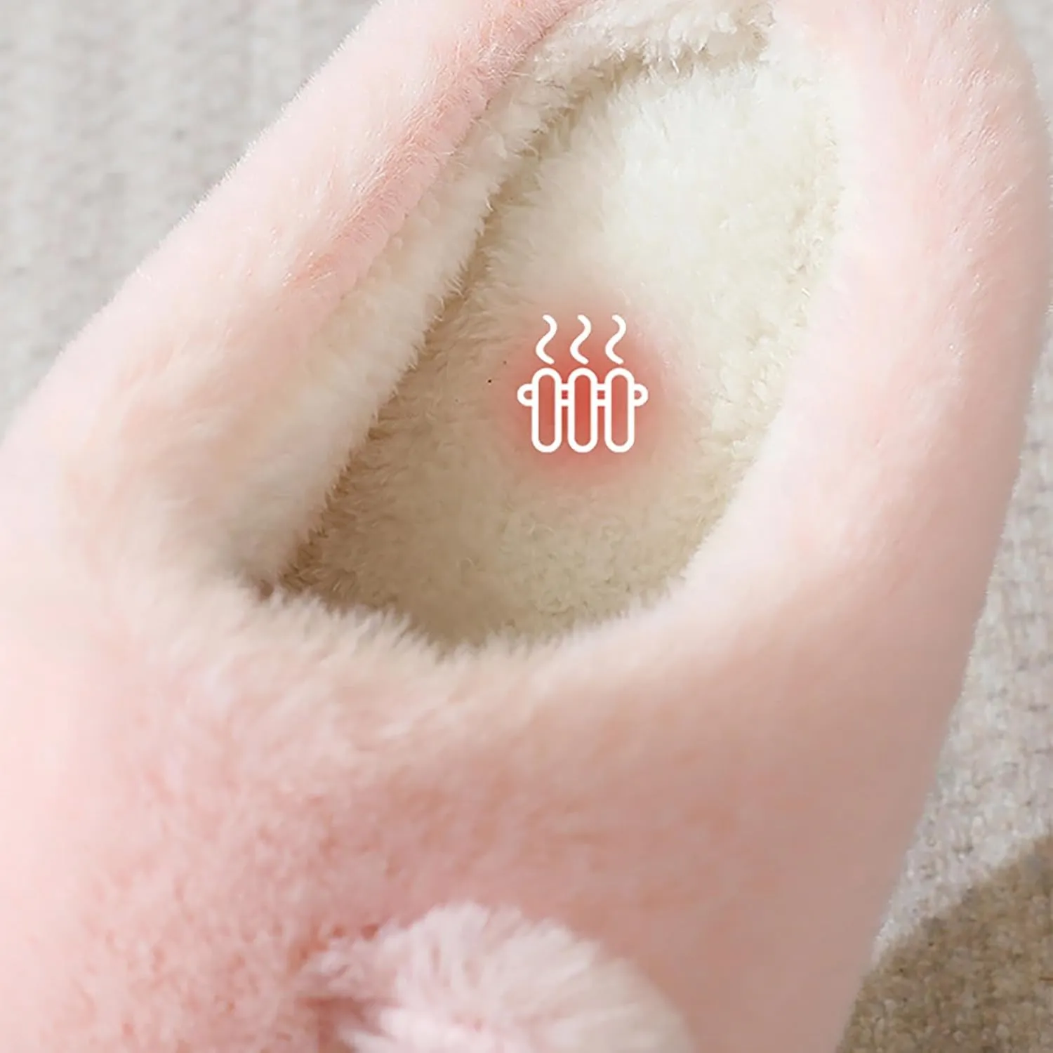 Ladies Shoes Fashion Flat Slippers Soft Sole Winter Warm Suede Bow Cotton Slippers Happy Slippers for Women Warm Thick Sole