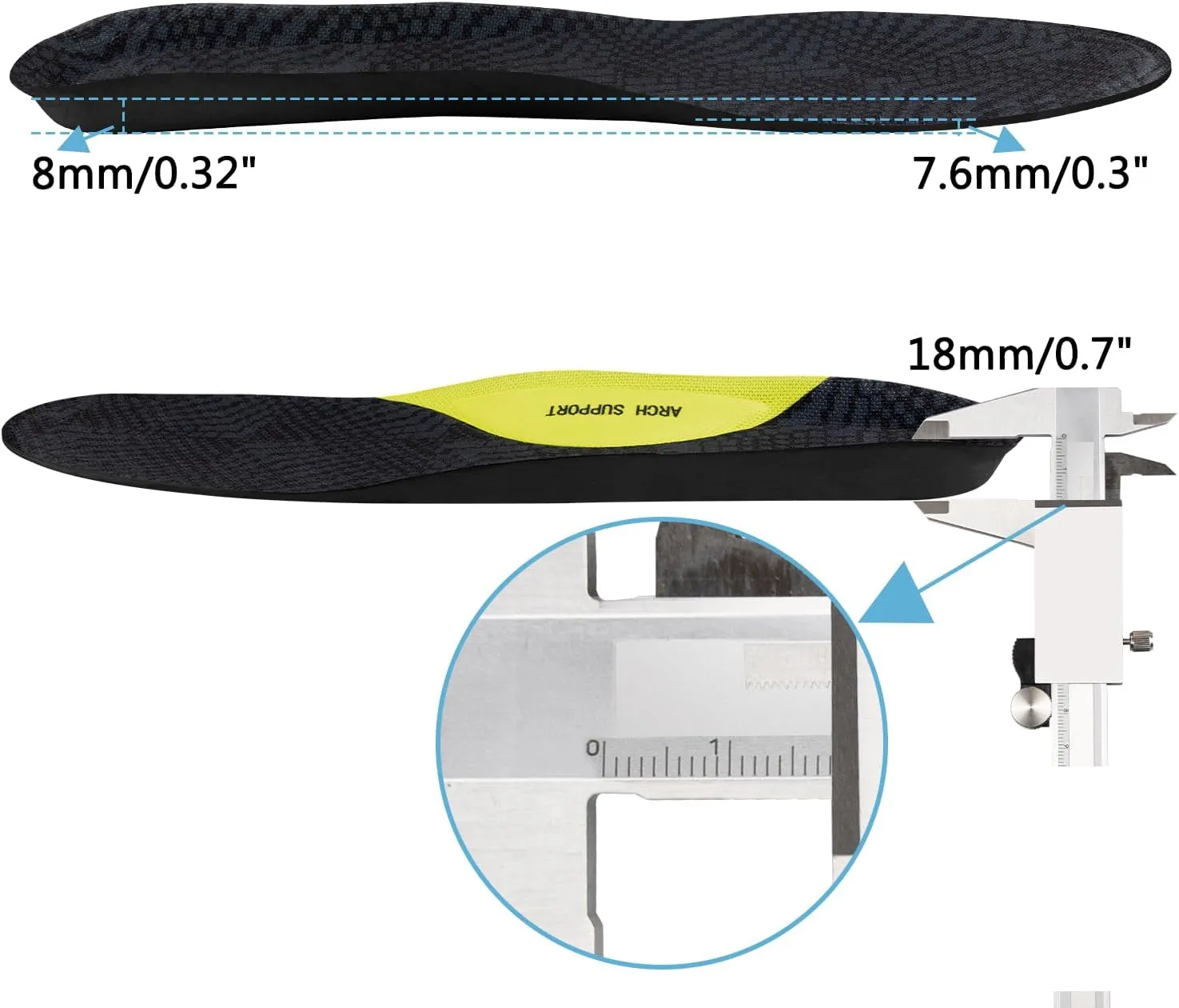Memory Foam Insoles for Skechers Shoes, Replacement Breathable Inserts for Men Orthotic with Extra Cushioned Arch Support