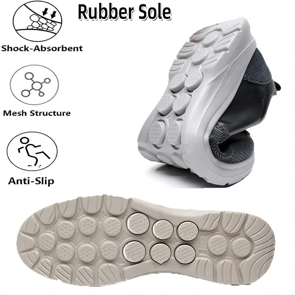 Mens Casual Loafers Walking Comfortable Lightweight Wide Toe Canvas Breathable Athletic Shoes