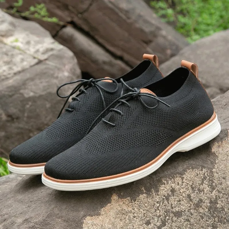 Mens Casual Shoes Dress Sneakers Oxfords Lightweight Soft Fashion Mesh Walking Shoes