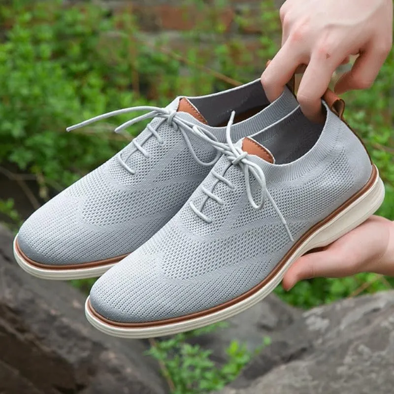 Mens Casual Shoes Dress Sneakers Oxfords Lightweight Soft Fashion Mesh Walking Shoes