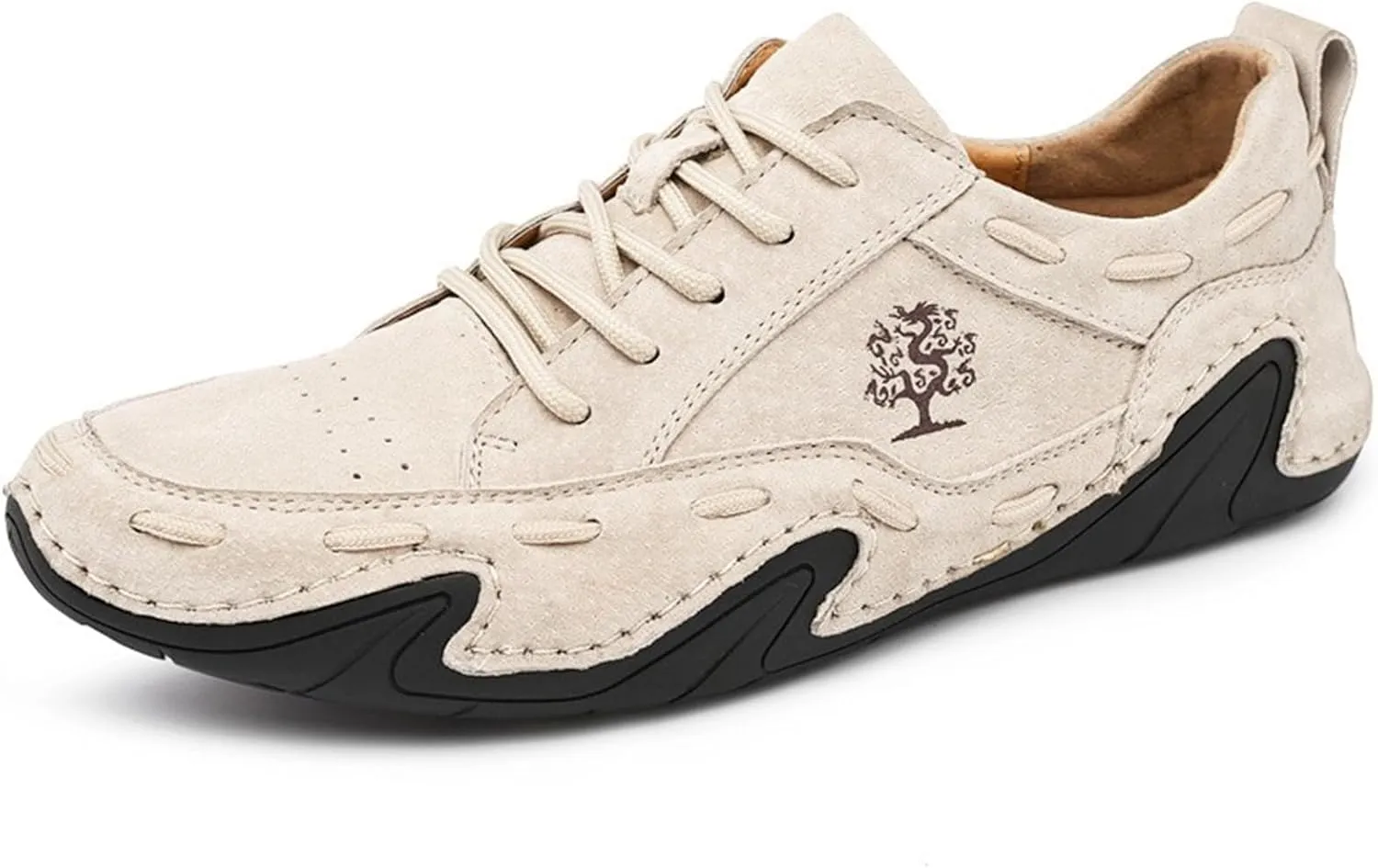Mens Leather Casual Shoes Comfortable Sneakers Loafers Lightweight Dress Walking Driving Shoes