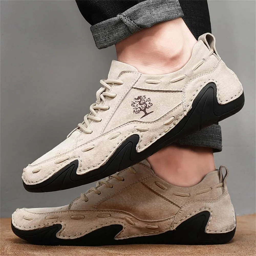 Mens Leather Casual Shoes Comfortable Sneakers Loafers Lightweight Dress Walking Driving Shoes