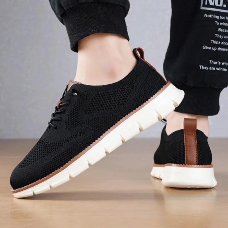 Men's Mesh Oxfords Sneakers Comfortable Lightweight Breathable Walking Shoes
