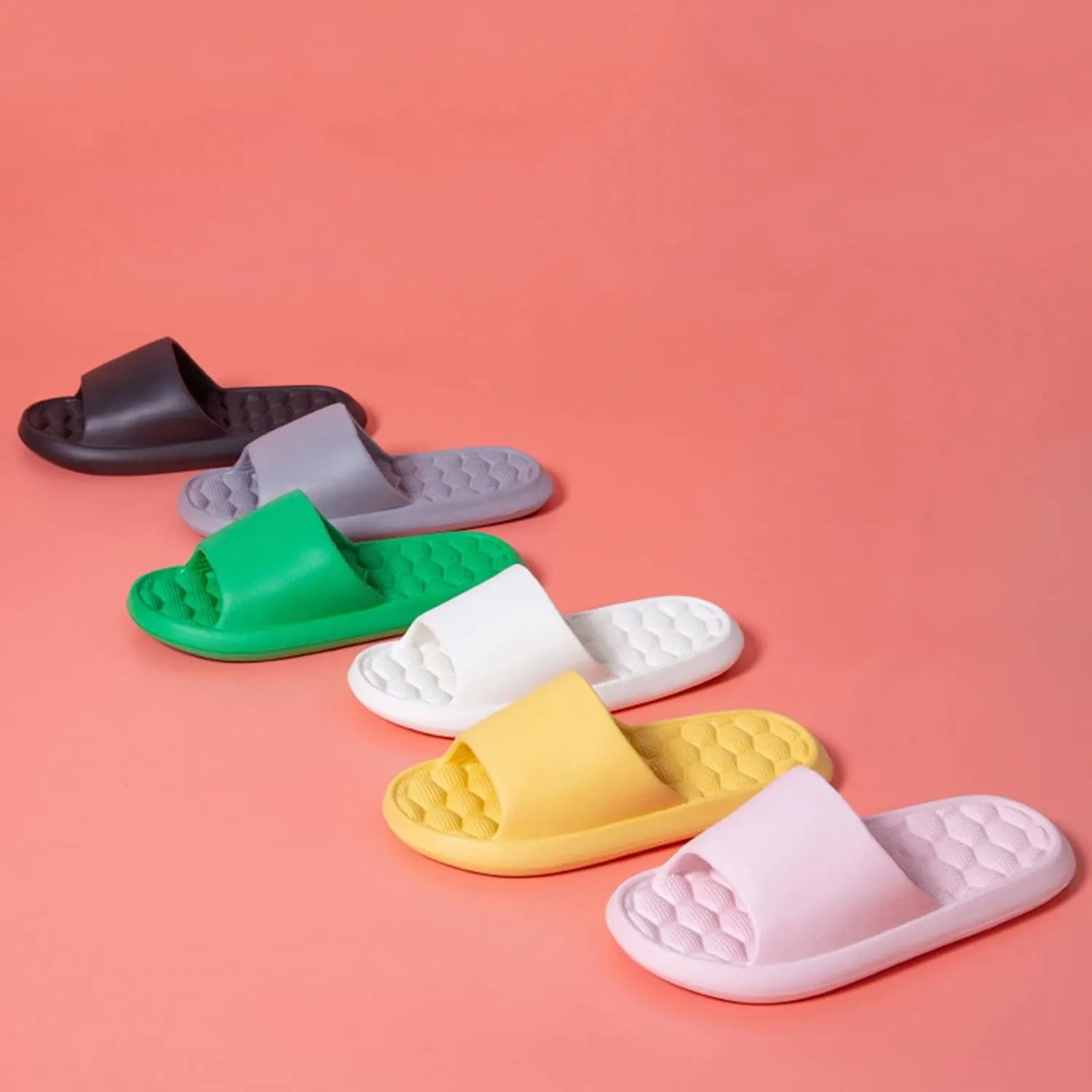 Mens Shower Shoes Shower Shoes Women Mens Slippers Womens Slides Soft Sole Drainage Hole Non Slip Slippers