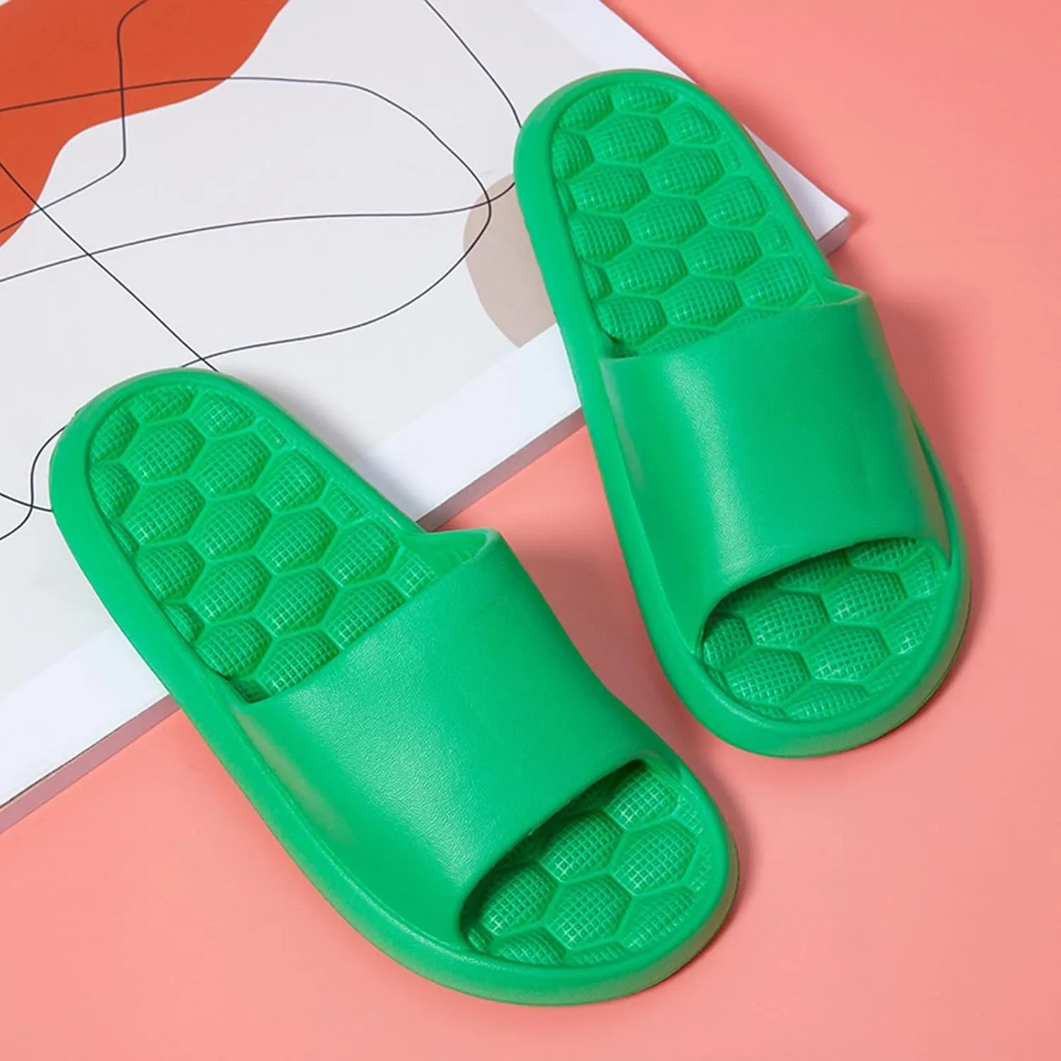 Mens Shower Shoes Shower Shoes Women Mens Slippers Womens Slides Soft Sole Drainage Hole Non Slip Slippers