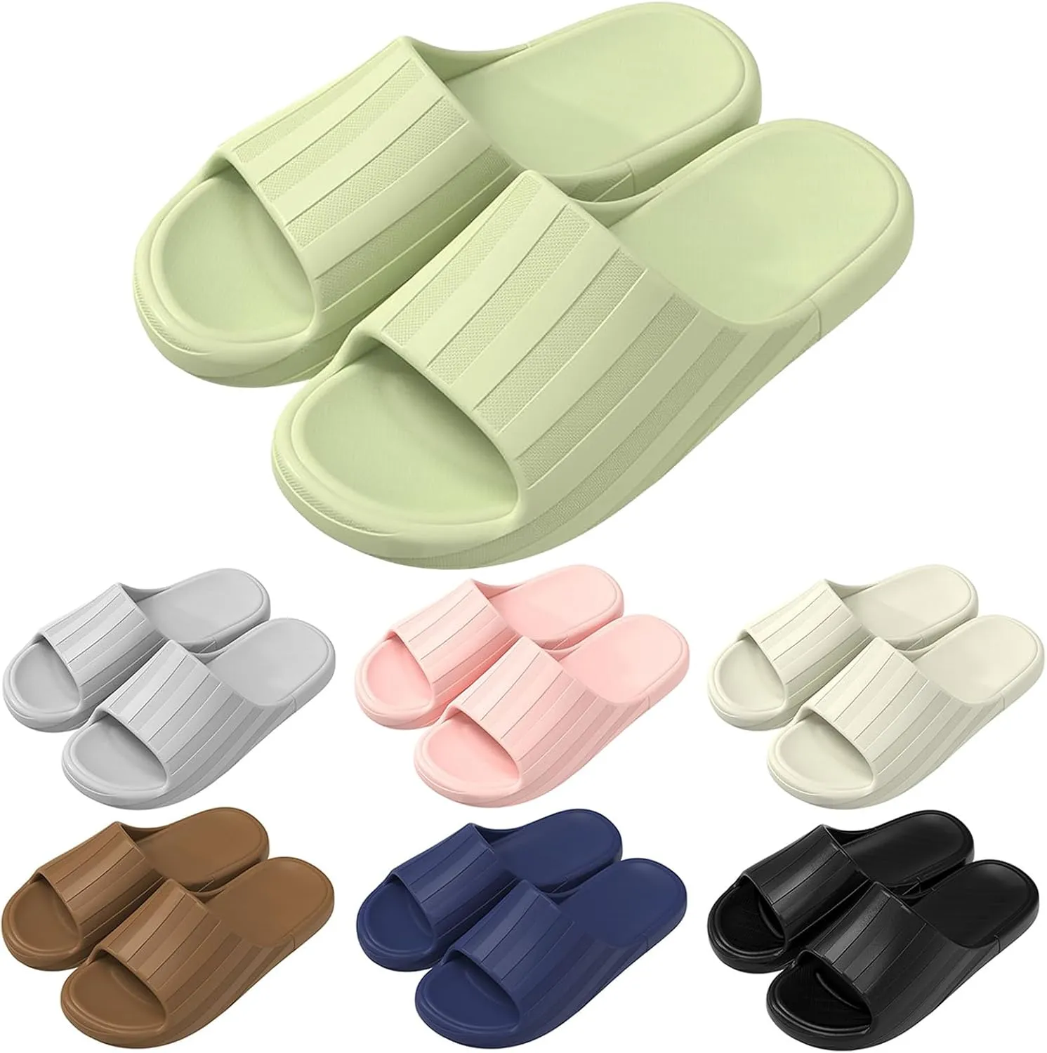 Mens Slippers Couples Women Men Solid Shower Room Home Non Slip Breathable Massage Soft Sole Quick Men Slippers