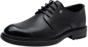 Men’s Soft Leather Wingtip Oxfords with Flex Sole Technology - Formal & Business Essential