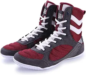 Mens Womens Wrestling Shoes, Boxing Trainers Casual Powerlifting Shoes Lightweight Breathable Athletic Shoes