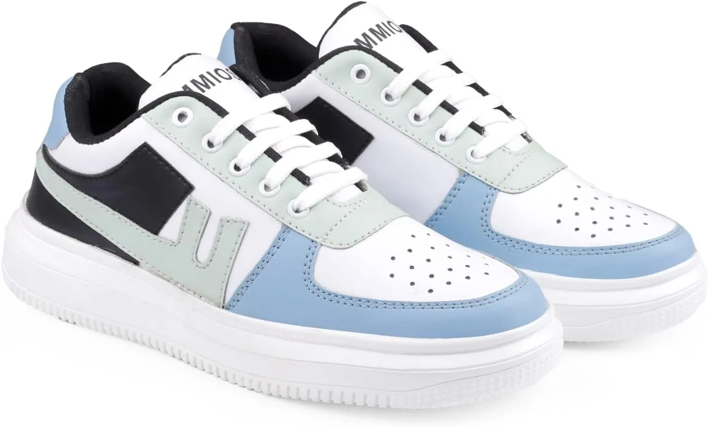 Mens's Sneakers Casual Shoes Lightweight Breathable Shoes Black & White/Blue & White Sneakers