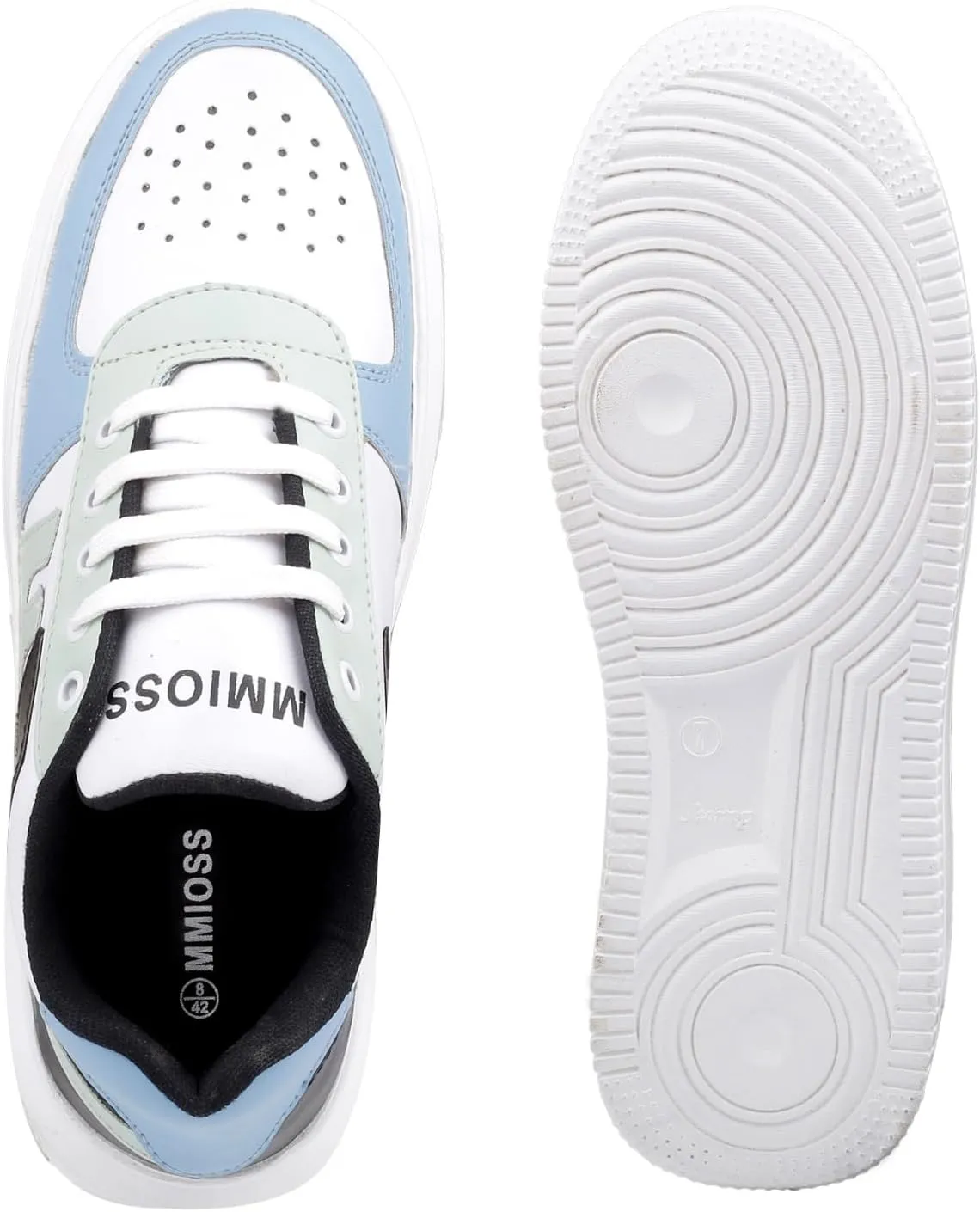 Mens's Sneakers Casual Shoes Lightweight Breathable Shoes Black & White/Blue & White Sneakers