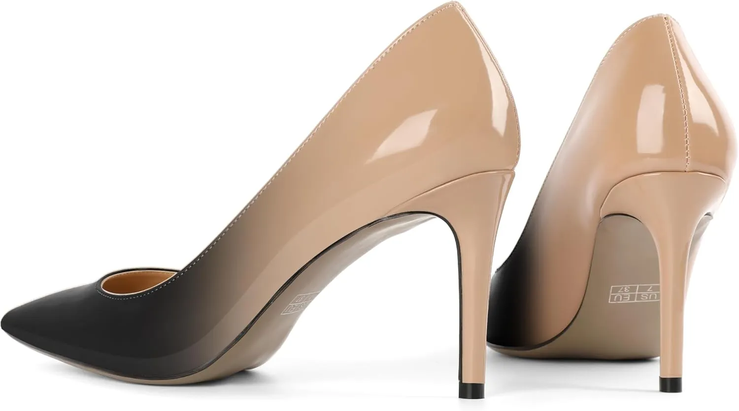 Mettesally Women's Pointed Toe High Heels Gradient Pumps Stiletto Heels Usual Wedding Party Dress Shoes