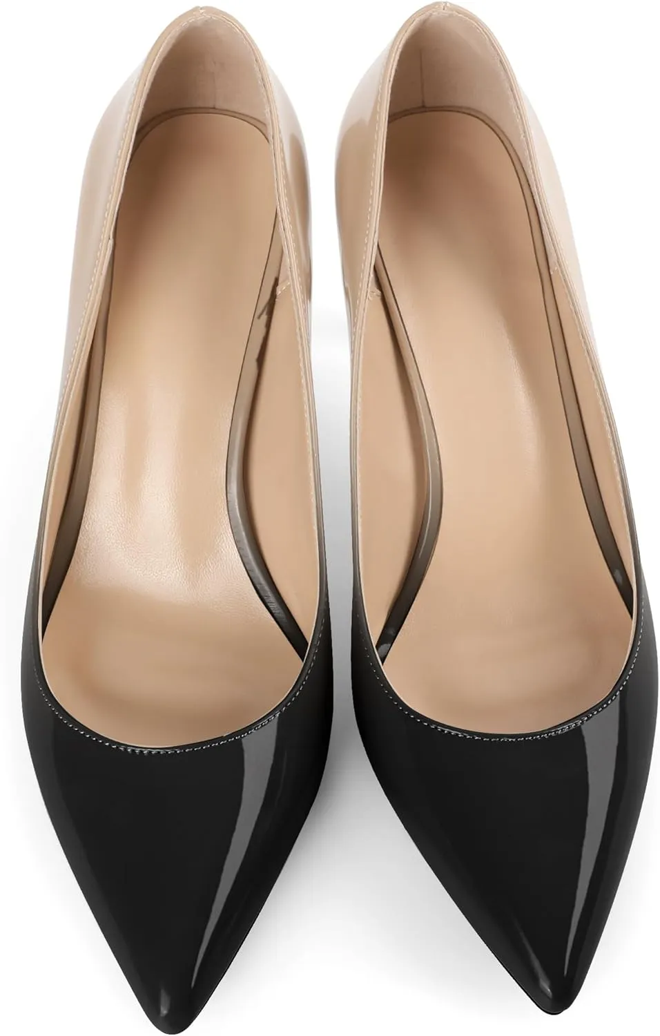 Mettesally Women's Pointed Toe High Heels Gradient Pumps Stiletto Heels Usual Wedding Party Dress Shoes