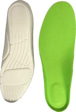 Pro Safety Comfort Cushion Shoe Insoles for Men and Women – Green Insoles, 1 Pair, [12] Men
