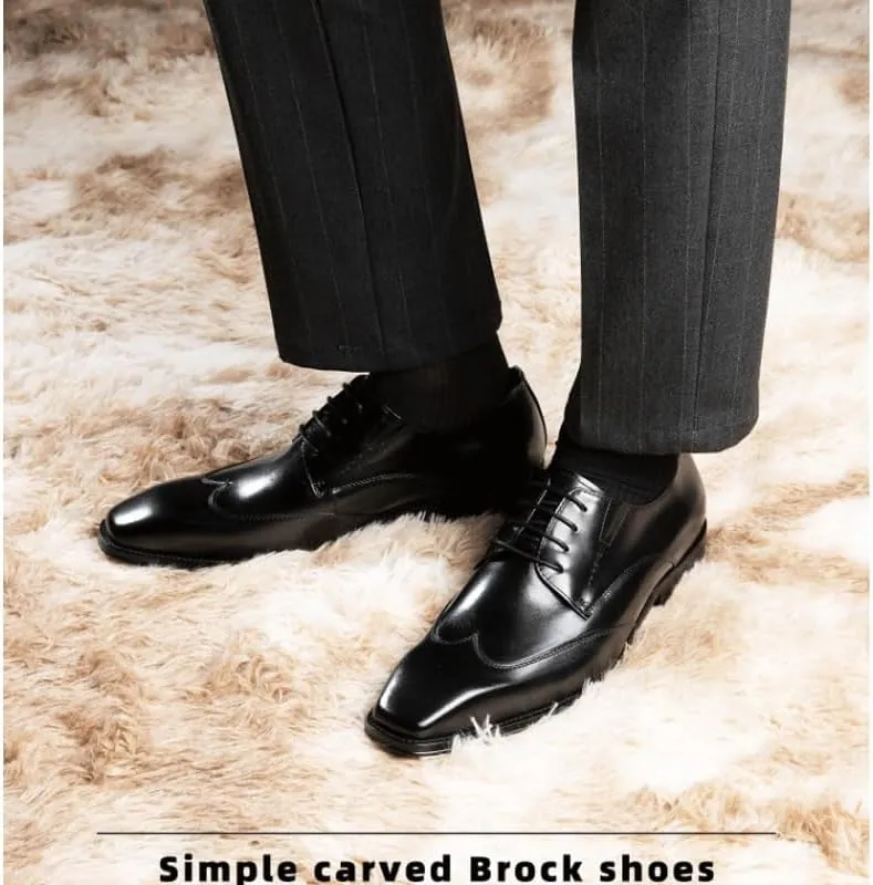 Professional Flex-Sole Leather Oxford Shoes for Men - Office, Wedding & Business Occasions