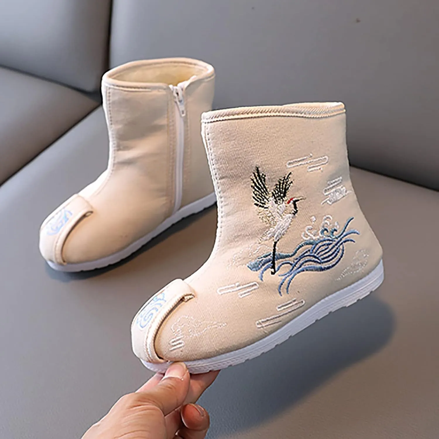 Snow Boots Boys Cloth Shoes Children Embroidered Shoes Boys Shoes Boots Chinese New Year Shoes for Boys Fashion