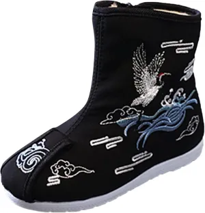 Snow Boots Boys Cloth Shoes Children Embroidered Shoes Boys Shoes Boots Chinese New Year Shoes for Boys Fashion