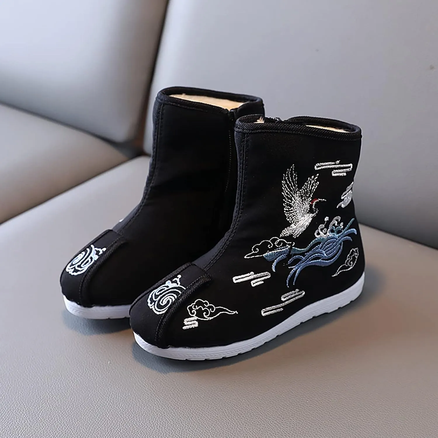 Snow Boots Boys Cloth Shoes Children Embroidered Shoes Boys Shoes Boots Chinese New Year Shoes for Boys Fashion