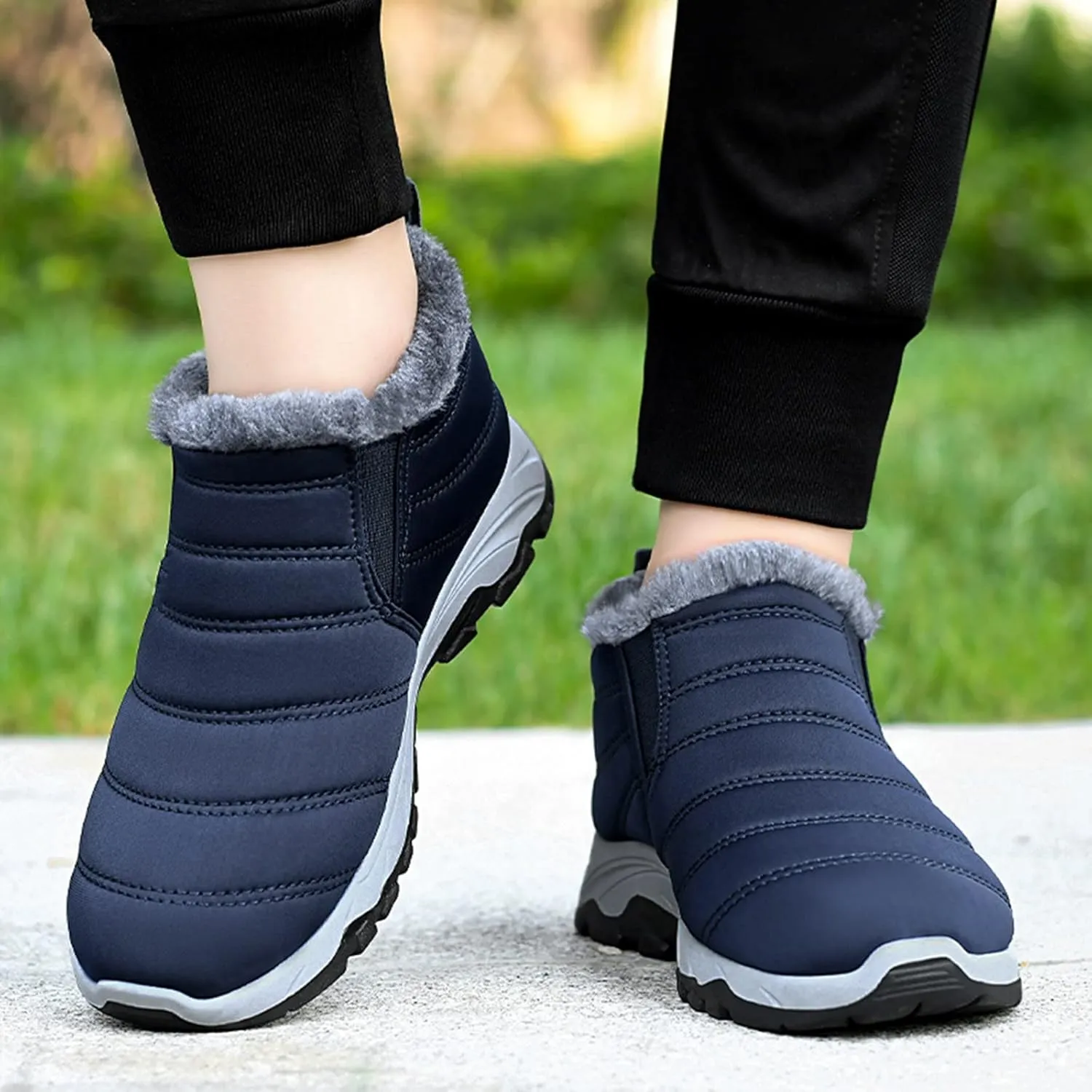 Snow Boots Women Wide Ladies Slip On Winter Boots Snow Boots for Women Winter Boot with Comfort Womens Snow Ankle Boot Black Boots for Women Winter Booties for Men