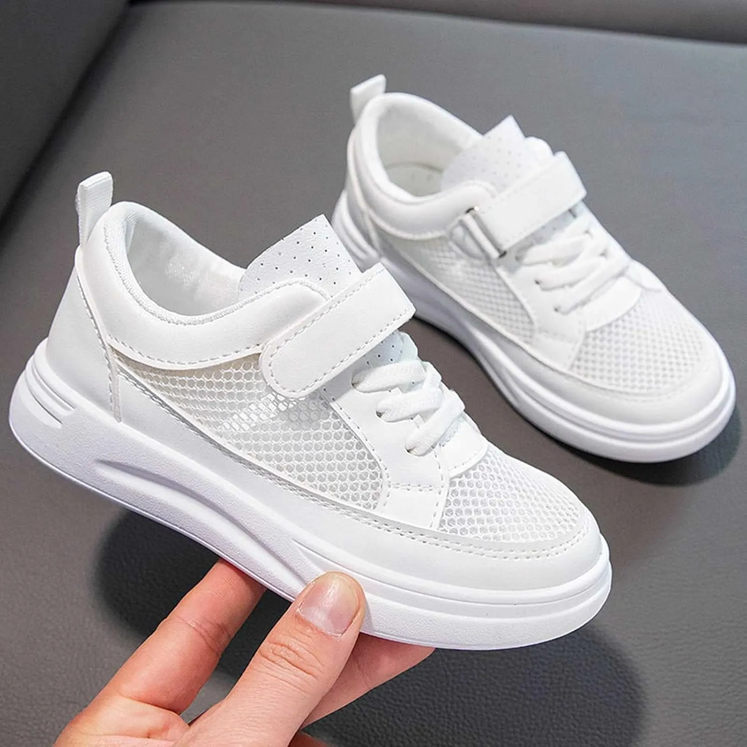 Spring and Summer New Mesh Breathable Non Slip Children's Casual Sports Shoes Kid Shoes for Girls Size 13