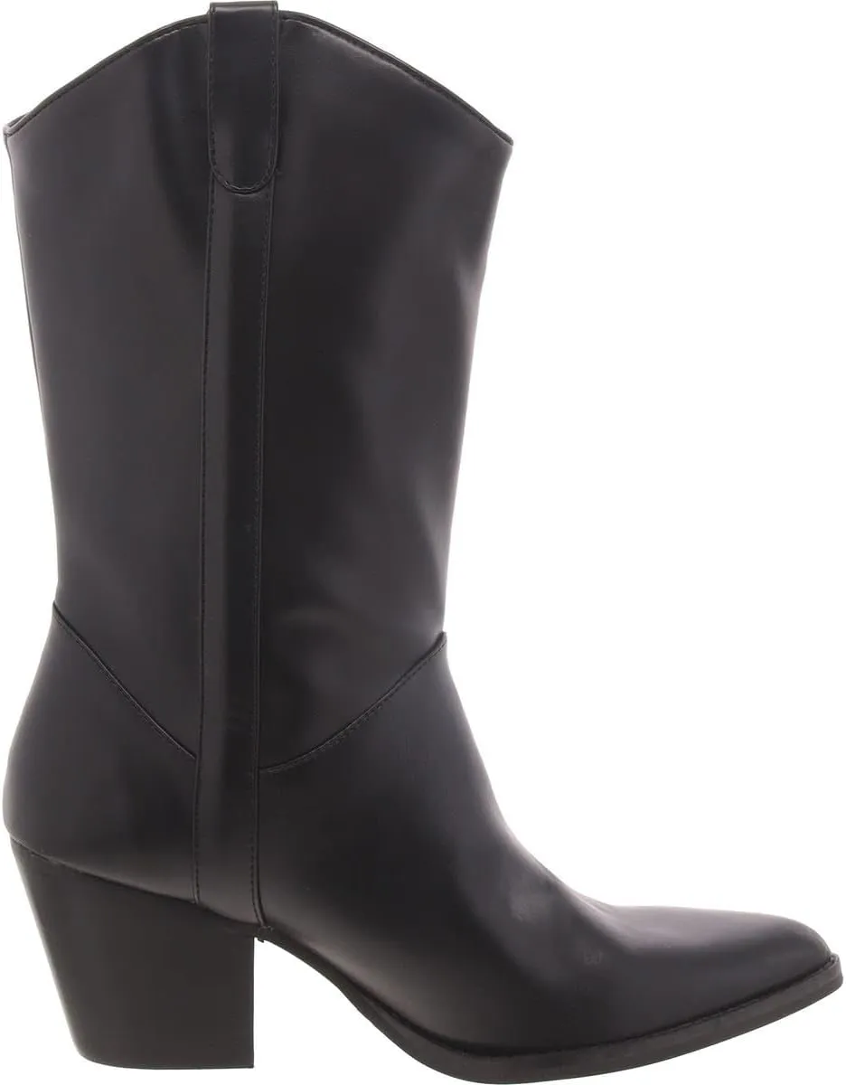 Steve Madden Womens More Faux Leather B Mid-Calf Boots