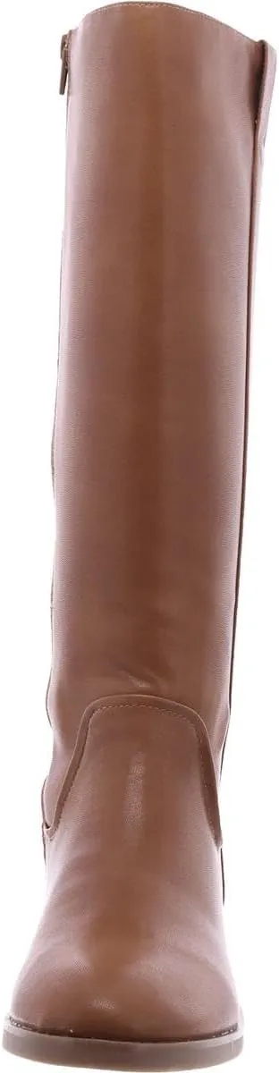 Style & Co. Womens Josephine Faux Leather Riding Knee-High Boots