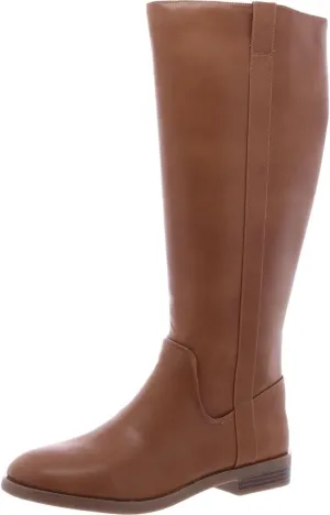 Style & Co. Womens Josephine Faux Leather Riding Knee-High Boots