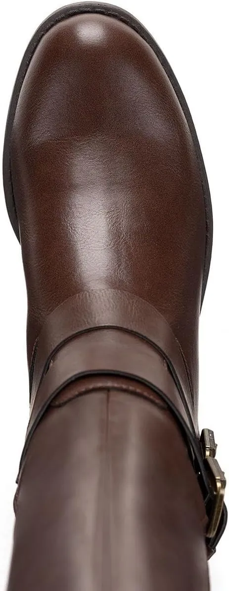 Style & Co. Womens Maliaa Faux Leather Riding Knee-High Boots