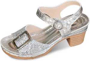 Stylish Women's Open Toe Sandals With Sparkling Embellishments And Wedge Heel For Summer Casual Outings Beach