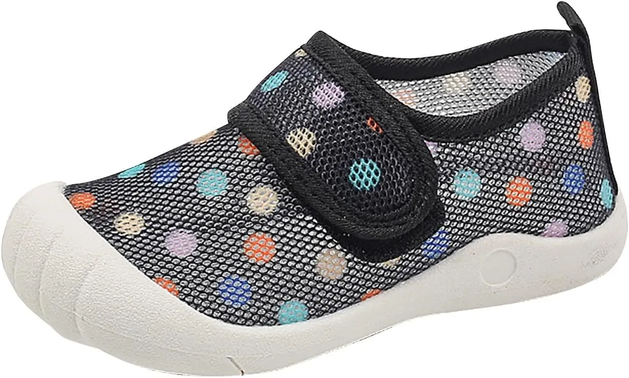 Summer New Hollowed Breathable Mesh Shoes Boys Baotou Anti Kick Sandals Girls Solid Color Toddler Girls Shoes Size 8