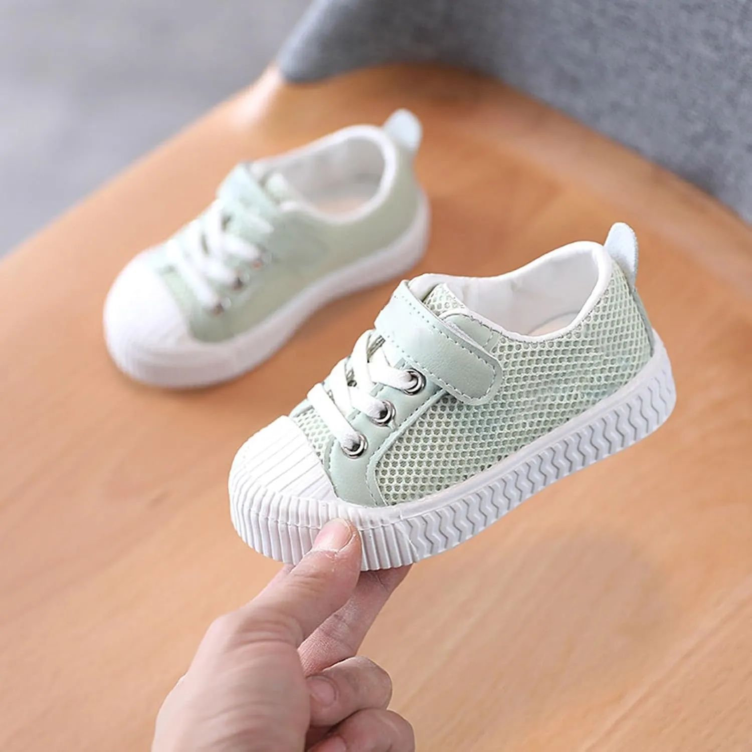 Summer Thin Mesh Rubber Sole Lightweight Breathable Non Slip Children's Casual Sports Shoes Baby Girl Walking Shoes