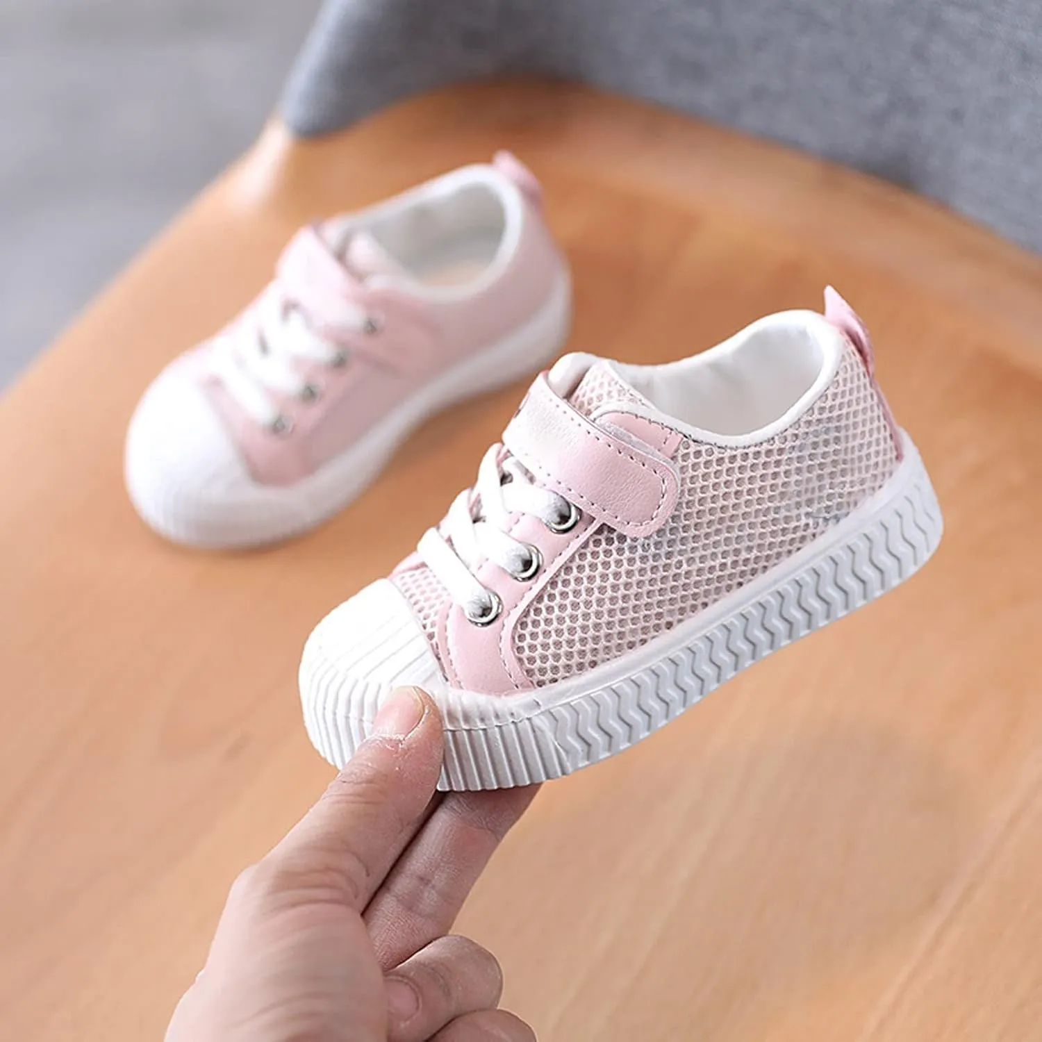 Summer Thin Mesh Rubber Sole Lightweight Breathable Non Slip Children's Casual Sports Shoes Baby Girl Walking Shoes