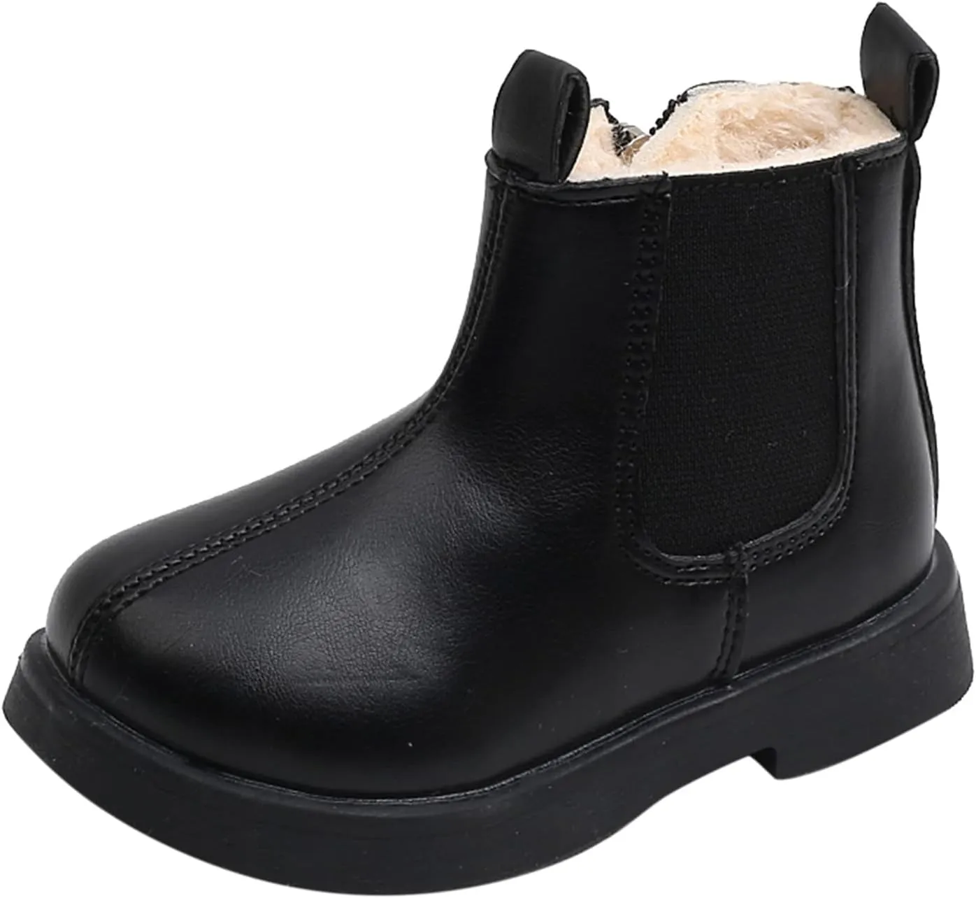 Toddler Boots Boys And Girls Waterpoor Ankle Boots Side Zipper Booties Windproof Short Boots Chestnut Boots for Toddler