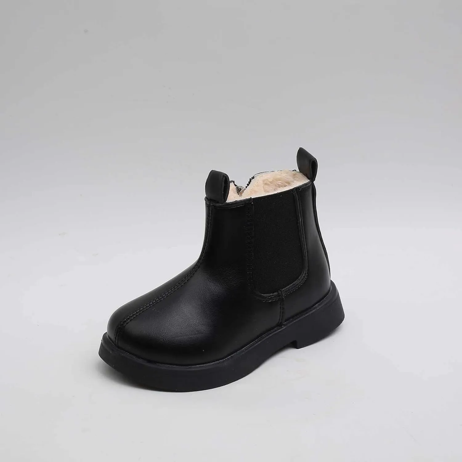 Toddler Boots Boys And Girls Waterpoor Ankle Boots Side Zipper Booties Windproof Short Boots Chestnut Boots for Toddler
