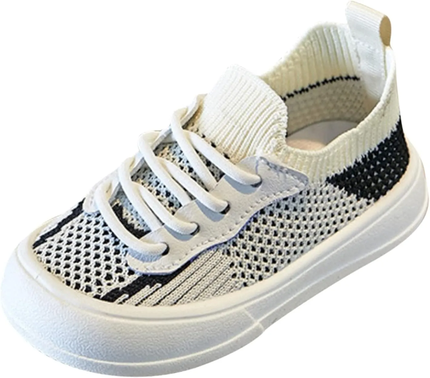 Toddler Boys Girls Toddler Lace-Up Sneakers Little Kids Lightweight Walking Shoes Mesh Breathable Tennis Shoes