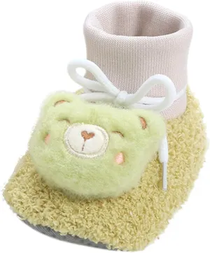 Toddler Winter Boot Baby Toddler Shoes Warm Booties Shoes Fashion Printing Non Slip Infant First Walking Warm Shoes