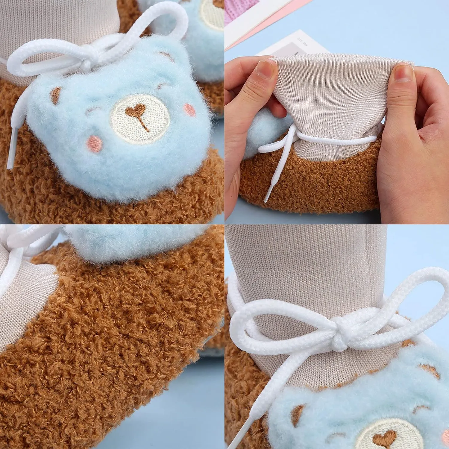Toddler Winter Boot Baby Toddler Shoes Warm Booties Shoes Fashion Printing Non Slip Infant First Walking Warm Shoes