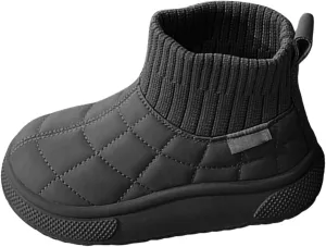 Toddler Winter Boot Girls Boys Warm Boots Outdoor Warm Non Slip Mid Calf Padded Small Large Non-Slip Newborn Boots