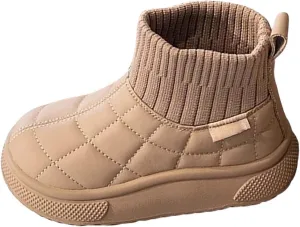 Toddler Winter Boot Girls Boys Warm Boots Outdoor Warm Non Slip Mid Calf Padded Small Large Non-Slip Newborn Boots