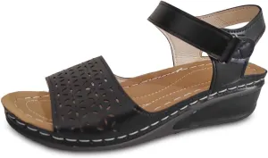 Trendy Women's Summer Sandals Open Toe Hollow Out Wedge Heel Comfortable Casual Footwear For Daily Wear And Vacation