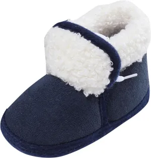 Unisex Warm Plush Lined Soft Boots Baby Winter Ankle Non-Slip Rubber Texture Sole Toddler Winter Snow Infant Shoes