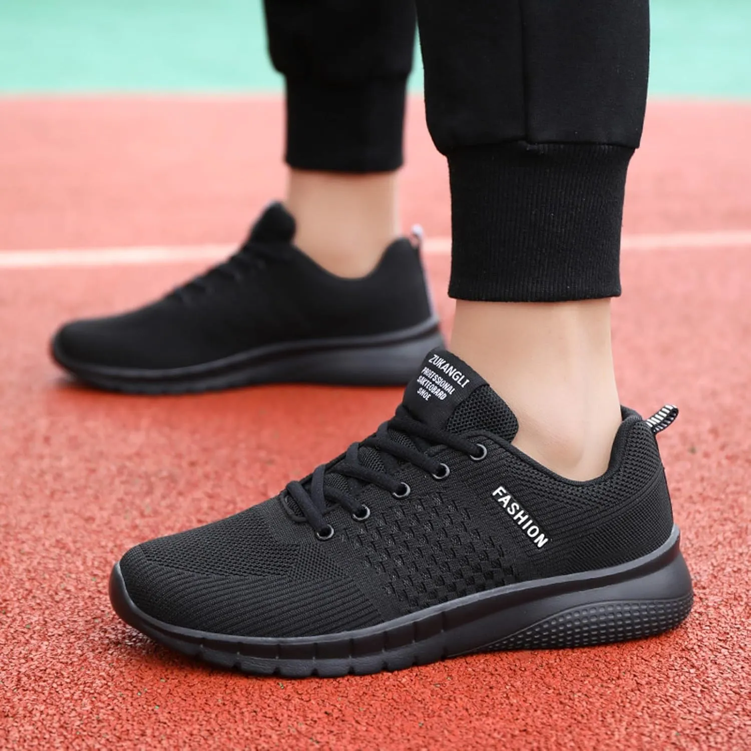Wide Walking Shoes for Men Comfortable Breathable Stretch Canvas Slip on Sneaker Arch Support Plantar Fasciitis