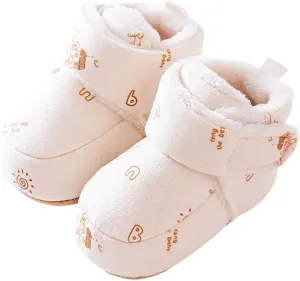 Winter Infant Toddler Shoes Boys Girls Baby Shoes Soft Sole Slip On Shoes Cute Animal Decoration Warm Pipsqueak Shoes