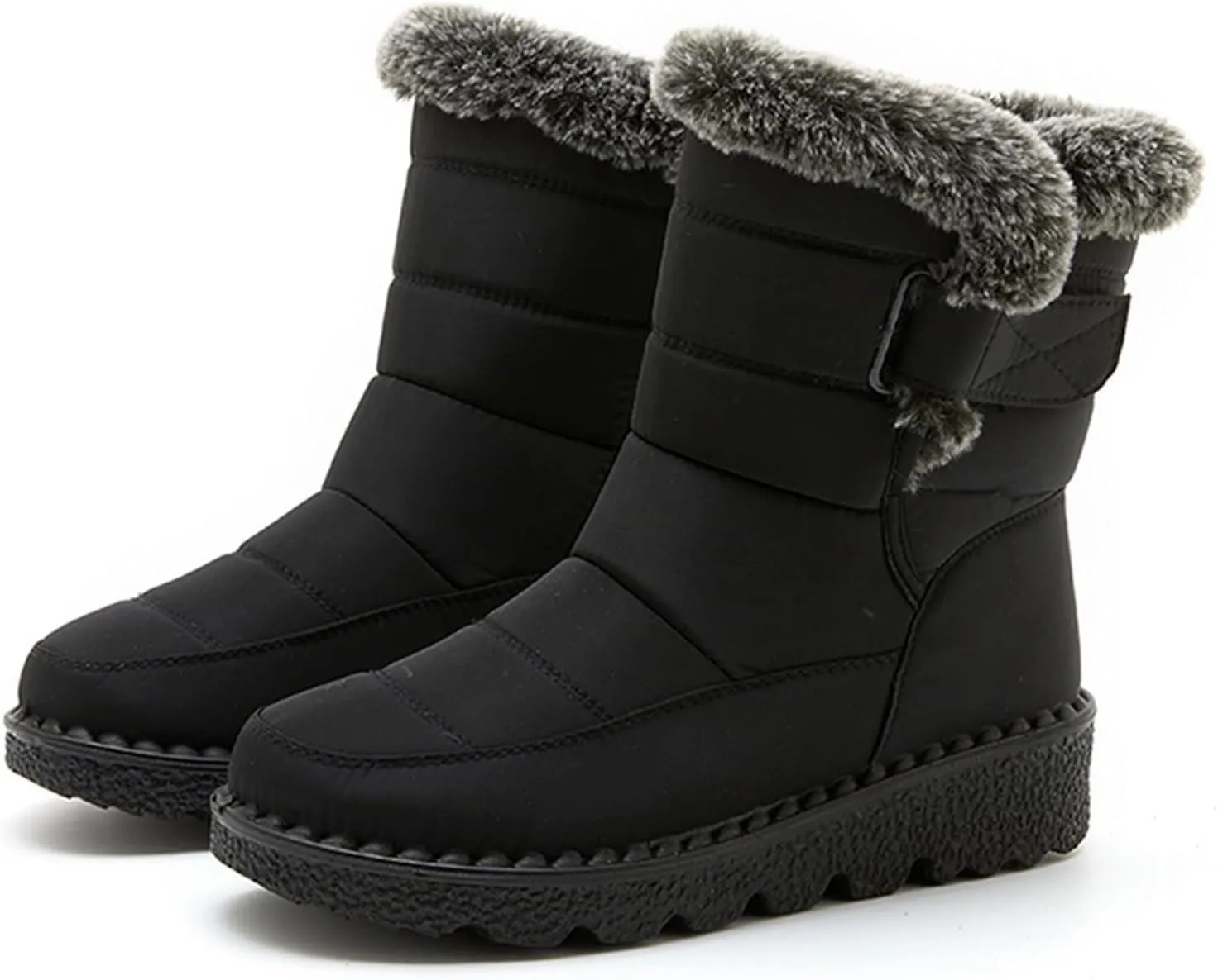 Winter Work Boots for Men Casual Comfortable Plush Lined Winter Hiking Sneakers for Men Cold Weather Snow Boots