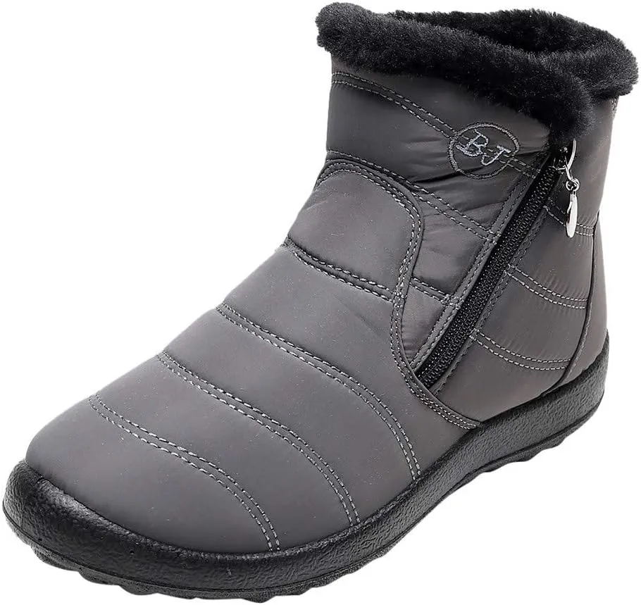 Women Boots Winter Waterproof Adults Snow Shoes Womens Snow Boots Winter Warm Ankle Boots Non Slip Snow Boot for Women Rain Boots Women Men Winter Booties